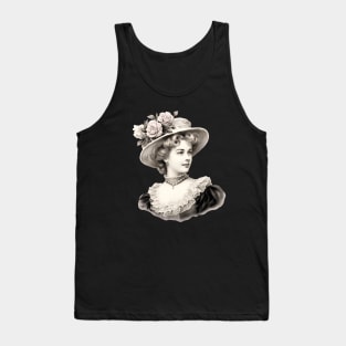 Victorian Era Lady Portrait Tank Top